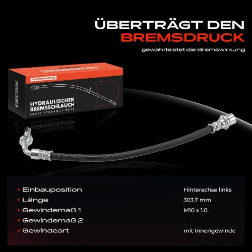 Frankberg 1x Bremsschlauch Bremsschläuche Hinterachse Links für Toyota RAV 4 II A2 1.8L 2.0L 2000-2005 Bild Frankberg 1x Bremsschlauch Bremsschläuche Hinterachse Links für Toyota RAV 4 II A2 1.8L 2.0L 2000-2005