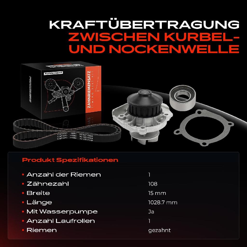 1x Zahnriemensatz Zahnriemen Wasserpumpe für Fiat Palio Punto Cabriolet 176 Siena