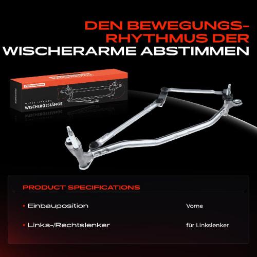 1x Wischergestänge Vorne für Audi Q3 8UB 8UG 1.4L 2.0L 2011-2018 Bild 1x Wischergestänge Vorne für Audi Q3 8UB 8UG 1.4L 2.0L 2011-2018