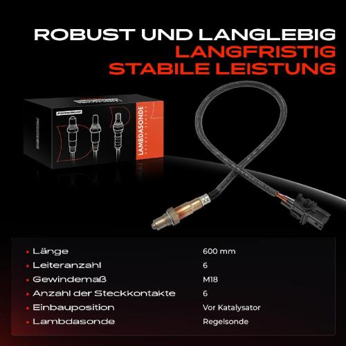 1x Lambdasonde Regelsonde Vor Katalysator für Alfa Romeo 156 Sportwagon 166 Ferrari 360 Ford Focus II Nissan Bild 1x Lambdasonde Regelsonde Vor Katalysator für Alfa Romeo 156 Sportwagon 166 Ferrari 360 Ford Focus II Nissan