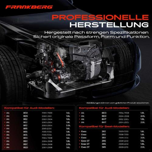 1x Umlenkrolle Führungsrolle für Audi A4 8D2 8E2 A6 4B2 4B5 Seat Exeo Bild 1x Umlenkrolle Führungsrolle für Audi A4 8D2 8E2 A6 4B2 4B5 Seat Exeo
