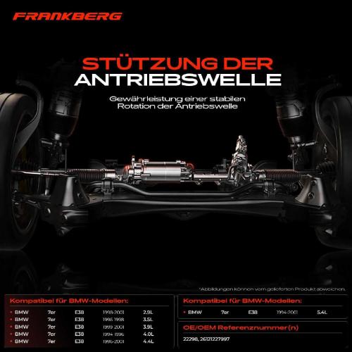 1x Lagerung Gelenkwelle Kardanwellenlager für BMW 7er E38 730d 740d 740i 750i Bild 1x Lagerung Gelenkwelle Kardanwellenlager für BMW 7er E38 730d 740d 740i 750i
