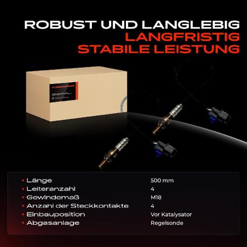 2x Lambdasonde Regelsonde Vor Katalysator für Hyundai Coupe Santa Fe Tucson I KIA Carnival III Magentis I 2.7L Bild 2x Lambdasonde Regelsonde Vor Katalysator für Hyundai Coupe Santa Fe Tucson I KIA Carnival III Magentis I 2.7L
