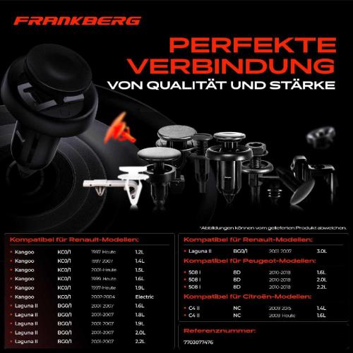 20x Befestigungsclips Türverkleidung für Citroën C4 Peugeot 508 Renault Laguna Bild 20x Befestigungsclips Türverkleidung für Citroën C4 Peugeot 508 Renault Laguna