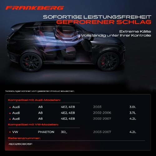 Frankberg 1x Klimakompressor für Audi A8 4E2 4E8 3.0L 3.7L VW Phaeton 3D 4.2L 2002-2007 Bild Frankberg 1x Klimakompressor für Audi A8 4E2 4E8 3.0L 3.7L VW Phaeton 3D 4.2L 2002-2007