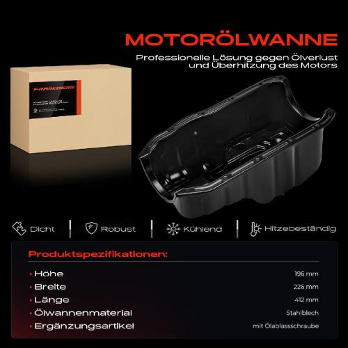 Frankberg 1x Ölwanne Motorölwanne für Nissan Micra II K11 1.0L 1.3L 1.4L 1992-2003 Bild Frankberg 1x Ölwanne Motorölwanne für Nissan Micra II K11 1.0L 1.3L 1.4L 1992-2003