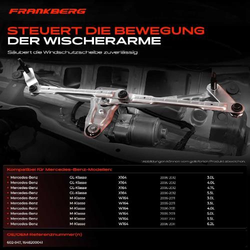 1x Wischergestänge Vorne für Mercedes-Benz M-Klasse W164 GL-Klasse X164 Bild 1x Wischergestänge Vorne für Mercedes-Benz M-Klasse W164 GL-Klasse X164