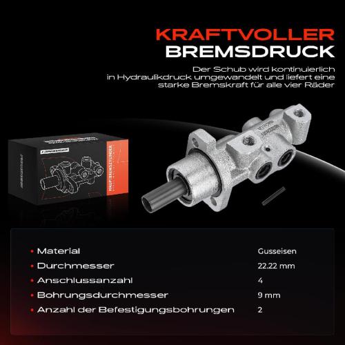 1x Hauptbremszylinder Bremszylinder für Citroën Xsara Break Peugeot 206CC 306 Break Bild 1x Hauptbremszylinder Bremszylinder für Citroën Xsara Break Peugeot 206CC 306 Break