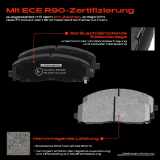 4x Bremsbeläge Vorderachse für Chrysler Grand Voyager V Dodge Caravan Fiat Freemont Lancia MPV VW Routan