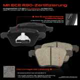 4x Bremsbeläge Vorderachse für Volvo XC90 I Van 275 2.4L 2.5L 2.9L 3.2L 4.4L 2002-2014