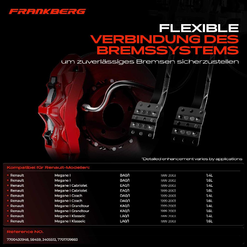 1x Servolenkung Schlauch für Renault Megane I BA0/1 EA0/1 DA0/1 1.4L 1.6L 1999-2003