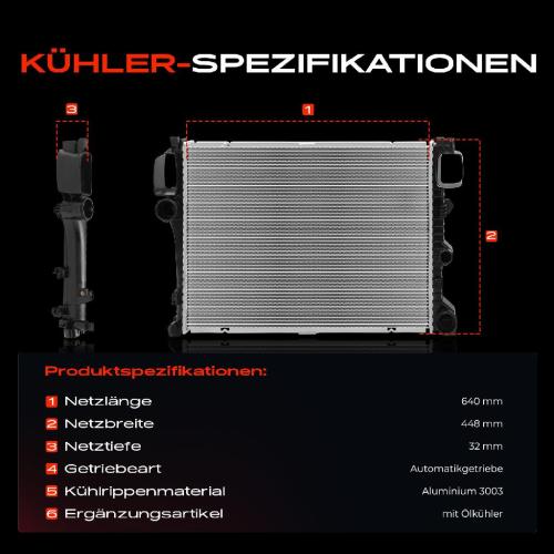 1x Kühler Wasserkühler Motorkühler für Mercedes-Benz S-Klasse W221 C216 2009-2013 Bild 1x Kühler Wasserkühler Motorkühler für Mercedes-Benz S-Klasse W221 C216 2009-2013