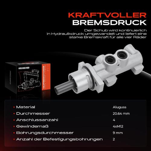 1x Hauptbremszylinder Bremszylinder für Citroën C2 JM Citroën C3 FC FN Peugeot 1007 Bild 1x Hauptbremszylinder Bremszylinder für Citroën C2 JM Citroën C3 FC FN Peugeot 1007