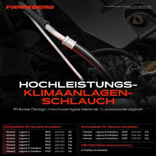 1x Hochdruckleitung Klimaanlage für Renault Laguna III BT0/1 Grandtour Bild 1x Hochdruckleitung Klimaanlage für Renault Laguna III BT0/1 Grandtour