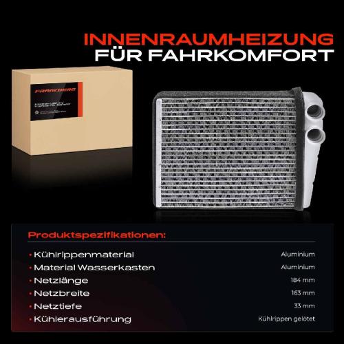 1x Wärmetauscher Innenraumheizung für Mercedes-Benz W169 W245 MINI Mini R50 R56 R61 Bild 1x Wärmetauscher Innenraumheizung für Mercedes-Benz W169 W245 MINI Mini R50 R56 R61