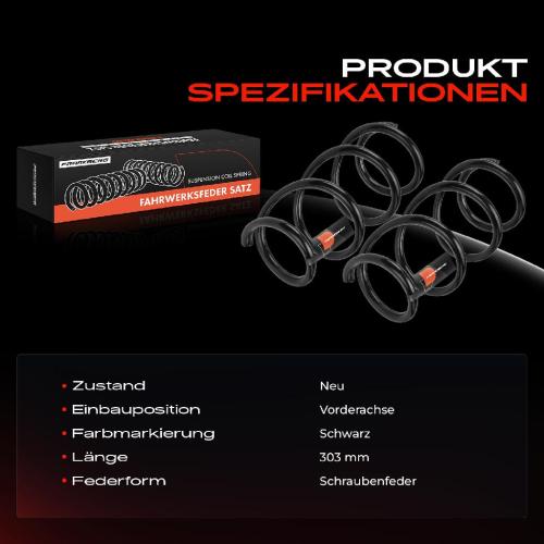 Frankberg 2x Fahrwerksfeder Vorderachse für MINI Mini Clubman F54 1.5L 2.0L Bj ab 2014 Bild Frankberg 2x Fahrwerksfeder Vorderachse für MINI Mini Clubman F54 1.5L 2.0L Bj ab 2014