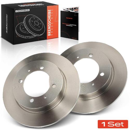 2x Bremsscheiben Hinterachse für Mitsubishi Carisma Stufenheck Space Star MPV Volvo S40 I V40 Kombi Bild 2x Bremsscheiben Hinterachse für Mitsubishi Carisma Stufenheck Space Star MPV Volvo S40 I V40 Kombi