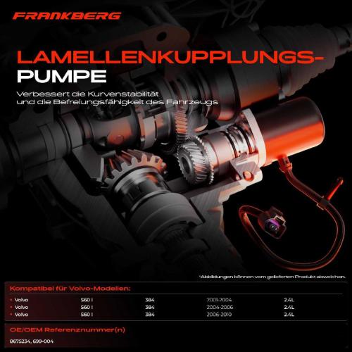 1x Lamellenkupplungspumpe für Volvo S60 I 2001-2010 Bild 1x Lamellenkupplungspumpe für Volvo S60 I 2001-2010