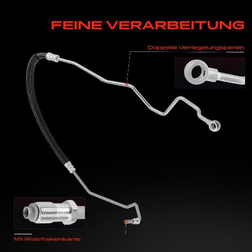 1x Servolenkung Schlauch für VW Polo 6KV Caddy II 9K9 Seat Ibiza II 6K1 Bild 1x Servolenkung Schlauch für VW Polo 6KV Caddy II 9K9 Seat Ibiza II 6K1