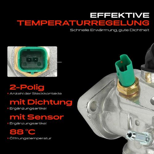 1x Thermostat Kühlmittel für Fiat Punto Kasten/Schrägheck 188 1.9L 1999-2012 Bild 1x Thermostat Kühlmittel für Fiat Punto Kasten/Schrägheck 188 1.9L 1999-2012