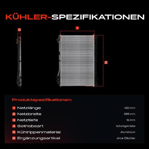 1x Kühler Wasserkühler Motorkühler für Suzuki Grand Vitara II JT TD TE 2005-2015 Bild 1x Kühler Wasserkühler Motorkühler für Suzuki Grand Vitara II JT TD TE 2005-2015
