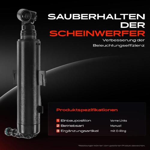 1x Scheinwerferreinigung Waschwasserdüse Vorne Links für Audi A1 8X1 8XK 2010-2015 Bild 1x Scheinwerferreinigung Waschwasserdüse Vorne Links für Audi A1 8X1 8XK 2010-2015