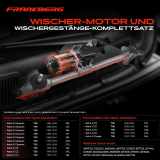 Frankberg 1x Wischerarm Scheibenwischer Vorne für Opel Astra G Caravan CC Kasten/Kombi