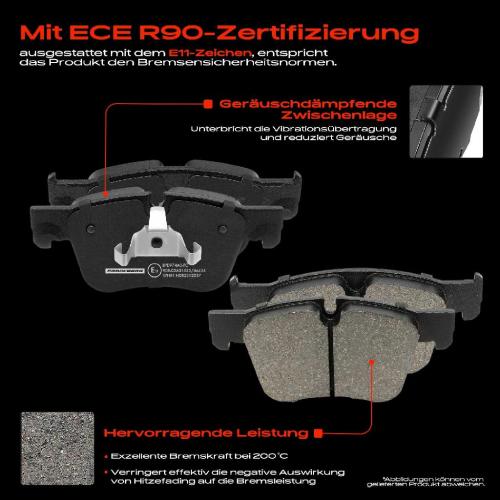 4x Bremsbeläge Vorderachse für Citroën C4 Grand Picasso II I MPV Van Spacetourer Peugeot 308 SW Bild 4x Bremsbeläge Vorderachse für Citroën C4 Grand Picasso II I MPV Van Spacetourer Peugeot 308 SW