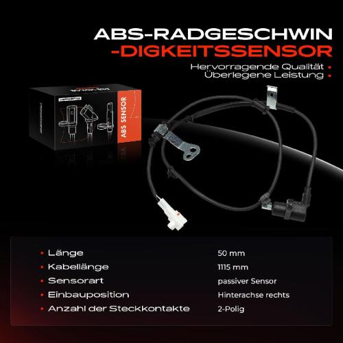 Frankberg 1x ABS Sensor Hinterachse rechts für Subaru Justy III Suzuki Ignis II Wagon R Schrägheck R Bj ab 2000 Bild Frankberg 1x ABS Sensor Hinterachse rechts für Subaru Justy III Suzuki Ignis II Wagon R Schrägheck R Bj ab 2000
