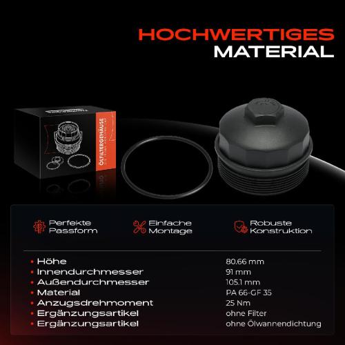 1x Ölfiltergehäuse Deckel für BMW 5er E34 E39 7er E32 E38 8er E31 X5 E53 Z8 E52 Bild 1x Ölfiltergehäuse Deckel für BMW 5er E34 E39 7er E32 E38 8er E31 X5 E53 Z8 E52
