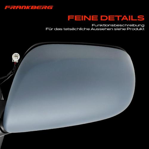 Frankberg 1x Außenspiegel Links für Toyota Yaris P9 1.0L 1.3L 1.4L 1.8L 2006-2012 Bild Frankberg 1x Außenspiegel Links für Toyota Yaris P9 1.0L 1.3L 1.4L 1.8L 2006-2012