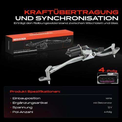Frankberg 1x Wischerarm Scheibenwischer Vorne für Audi A4 8E2 8EC Avant 8E5 8ED 2000-2008 Bild Frankberg 1x Wischerarm Scheibenwischer Vorne für Audi A4 8E2 8EC Avant 8E5 8ED 2000-2008