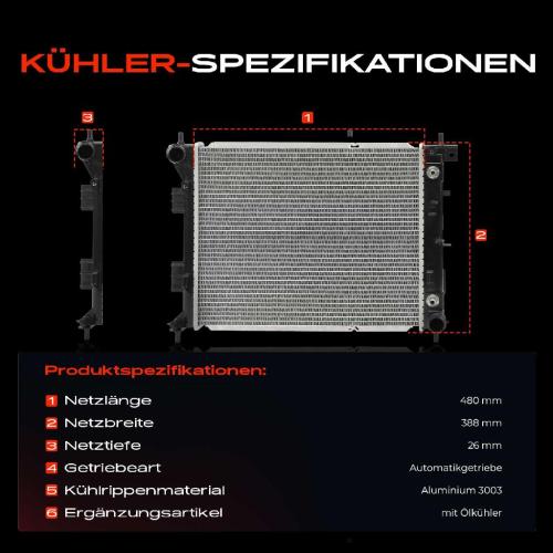 Frankberg 1x Kühler Wasserkühler Motorkühler für Hyundai Elantra Stufenheck i30 Coupe Kombi Bild Frankberg 1x Kühler Wasserkühler Motorkühler für Hyundai Elantra Stufenheck i30 Coupe Kombi