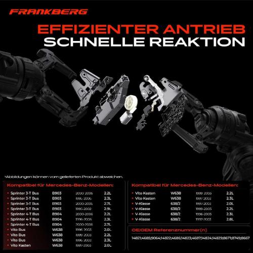 Frankberg 1x Türschloss Fahrzeugheckklappe für Mercedes-Benz Sprinter 901 902 903 Vito 638 Bild Frankberg 1x Türschloss Fahrzeugheckklappe für Mercedes-Benz Sprinter 901 902 903 Vito 638