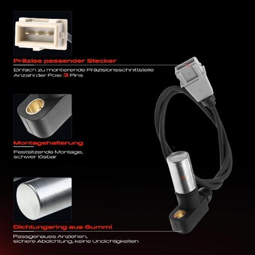 1x Kurbelwellensensor Impulsgeber für Audi 100 A4 A6 A8 Cabriolet Coupe 1985-2000 Bild 1x Kurbelwellensensor Impulsgeber für Audi 100 A4 A6 A8 Cabriolet Coupe 1985-2000