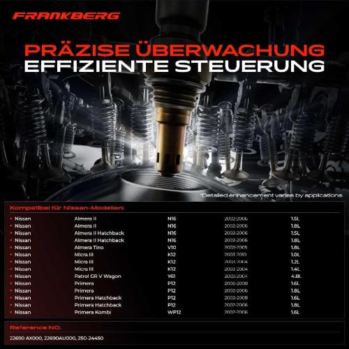 2x Lambdasonde Regelsonde Vor Katalysator für Nissan Almera N16 Primera P12 Micra K12 Bild 2x Lambdasonde Regelsonde Vor Katalysator für Nissan Almera N16 Primera P12 Micra K12