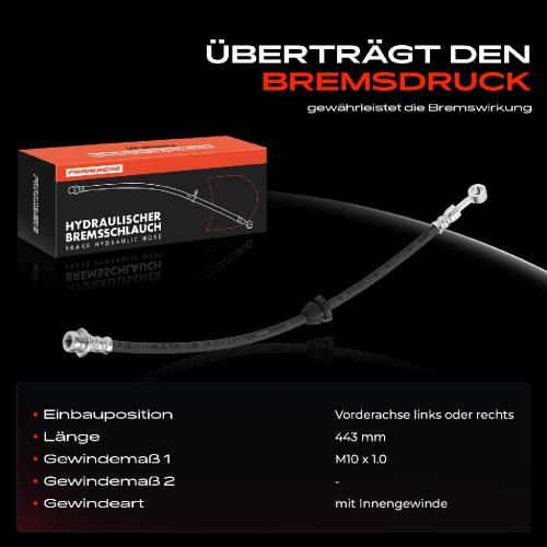 1x Bremsschlauch Bremsschläuche Vorderachse Links oder Rechts für Chevrolet Matiz Spark Daewoo 0.8L 1.0L Bild 1x Bremsschlauch Bremsschläuche Vorderachse Links oder Rechts für Chevrolet Matiz Spark Daewoo 0.8L 1.0L