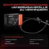 1x Warnkontakt Bremsbelagverschleiß Hinterachse für Jaguar XJ X300 XJ40 XJ81 XJSC X27