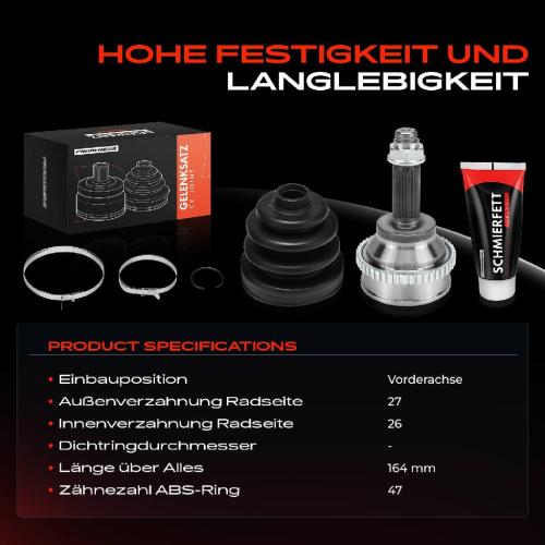 1x Antriebswelle Gelenksatz Vorderachse für Hyundai Highway Van Trajet FO Bild 1x Antriebswelle Gelenksatz Vorderachse für Hyundai Highway Van Trajet FO