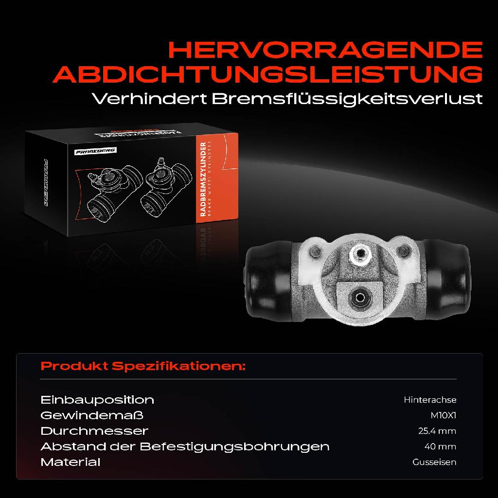 1x Radbremszylinder Hinten für Toyota Hiace III IV Land Cruiser Modell F 4 Runner
