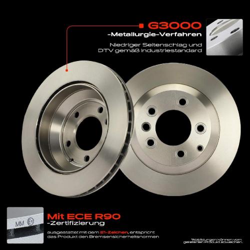 2x Bremsscheiben Hinterachse für VW Touareg Audi Q7 Van 4LB Porsche Cayenne Bj ab 2002 Bild 2x Bremsscheiben Hinterachse für VW Touareg Audi Q7 Van 4LB Porsche Cayenne Bj ab 2002