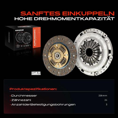 1x Kupplungssatz für Chevrolet Cruze J300 Cruze Schrägheck J305 Cruze Station Wagon J308 1.6L 1.8L Bild 1x Kupplungssatz für Chevrolet Cruze J300 Cruze Schrägheck J305 Cruze Station Wagon J308 1.6L 1.8L