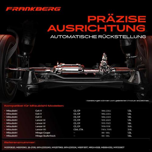 1x Lenkgetriebe Servolenkgetriebe für Mitsubishi Colt V Lancer VI VII CJ Mirage Bild 1x Lenkgetriebe Servolenkgetriebe für Mitsubishi Colt V Lancer VI VII CJ Mirage