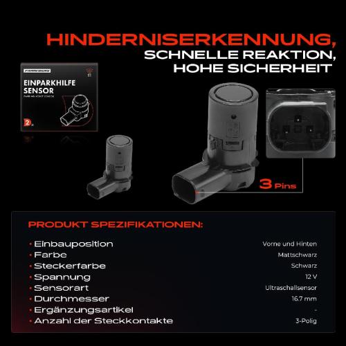 2x Parksensor PDC Sensor Vorne und Hinten für BMW 5er E39 E60 E61 6er E63 E64 X3 X5 Bild 2x Parksensor PDC Sensor Vorne und Hinten für BMW 5er E39 E60 E61 6er E63 E64 X3 X5