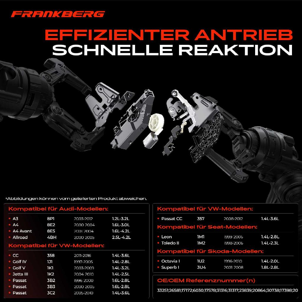 1x Türschloss Fahrzeugheckklappe für Audi A3 A4 A6 VW Passat Golf Jetta 3 Seat