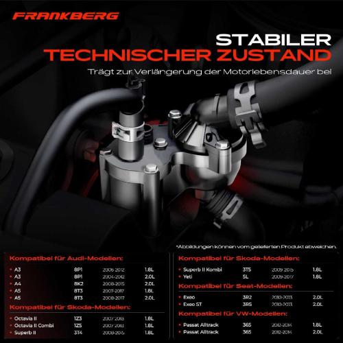 1x Thermostat Kühlmittel für VW Audi A3 8P1 A4 8K2 A5 Seat Exeo Skoda Superb II Bild 1x Thermostat Kühlmittel für VW Audi A3 8P1 A4 8K2 A5 Seat Exeo Skoda Superb II