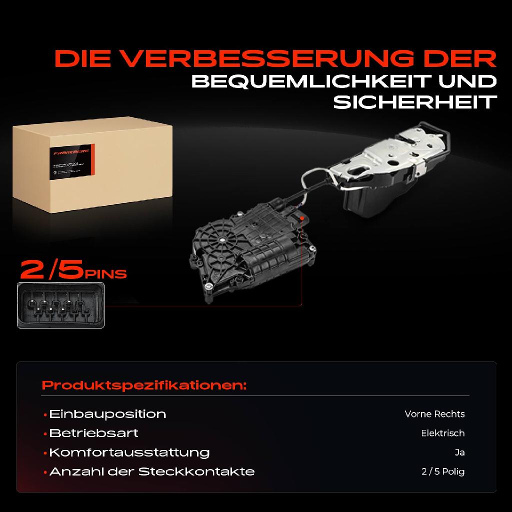1x Türschloss Vorne Rechts für BMW 5er Touring 7er 1.6L 2.0L 2.5L 3.0L 4.4L 6.0L 2008-2017