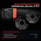 2x Ankerblech Bremsscheibe Vorderachse Beidseitig für Toyota Land Cruiser 200 J2 Bj ab 2007 4.5L-4.7L