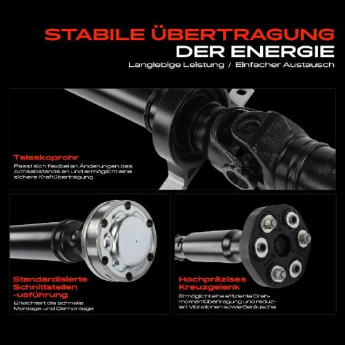 Frankberg 1x Kardanwelle Gelenkwelle Hinterachse für BMW 3er E46 3er Cabriolet 3er Coupe 3er Touring 3.0L 2003-2007 Bild Frankberg 1x Kardanwelle Gelenkwelle Hinterachse für BMW 3er E46 3er Cabriolet 3er Coupe 3er Touring 3.0L 2003-2007