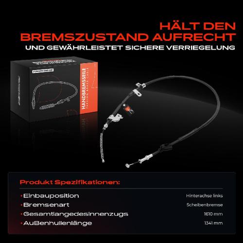 1x Seilzug Feststellbremse Hinterachse links für Subaru Impreza Stufenheck Coupe Forester Bild 1x Seilzug Feststellbremse Hinterachse links für Subaru Impreza Stufenheck Coupe Forester